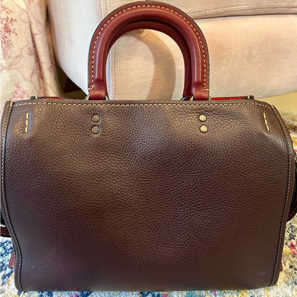 Coach deep wine and red crossbody bag - Picture 1 of 13